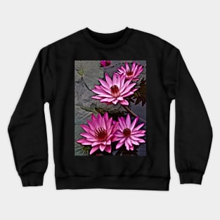 WATER LILIES OF THE ORIENT Crewneck Sweatshirt